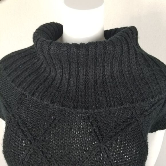 La Classe‎ Couture Black Acrylic Cowl Neck Sweater Size S - Picture 5 of 8